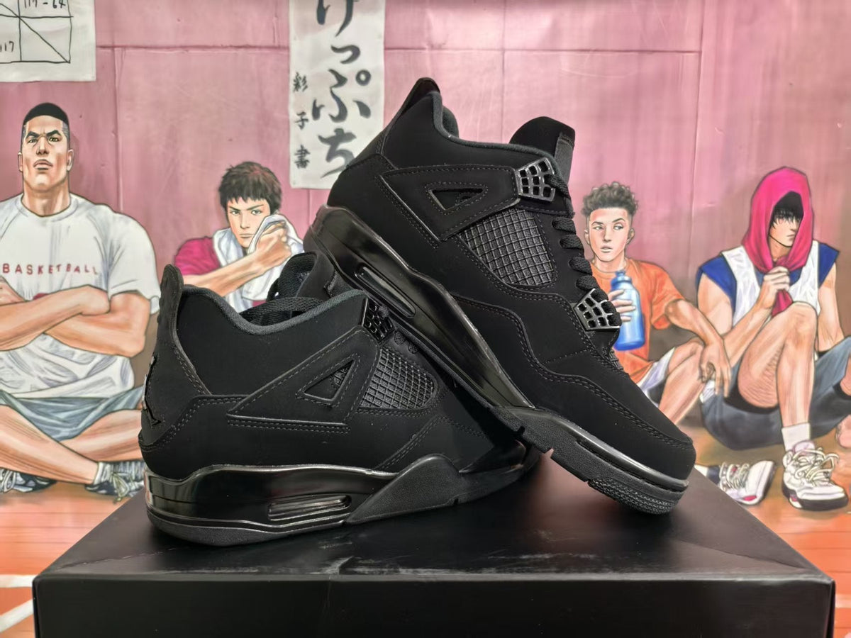 Jordan 4 Black Cat Basketball Sneakers