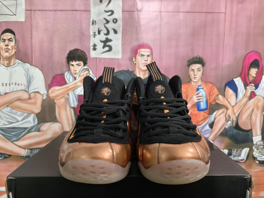 Nike Foamposite-Style Sneakers Bronze Black