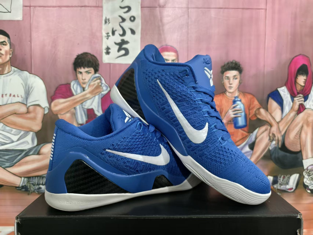 Nike Kobe 9 Basketball Shoes, Blue and White