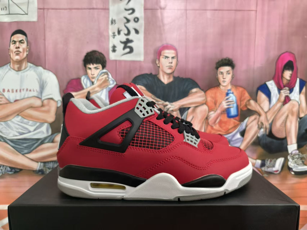 Jordan Red and Black High-Top Sneakers