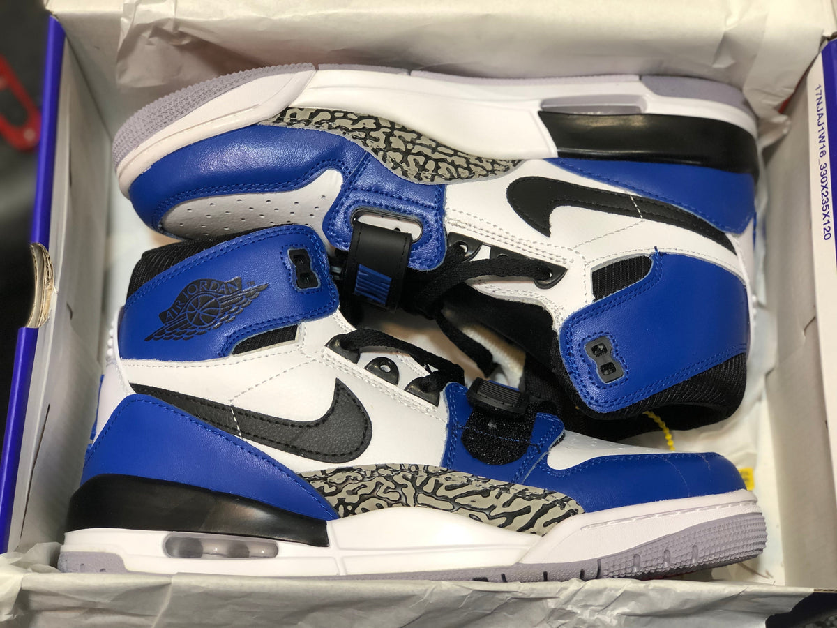 Don C x Air Jordan Legacy 312 White Blue AQ4160-104 Sneakers