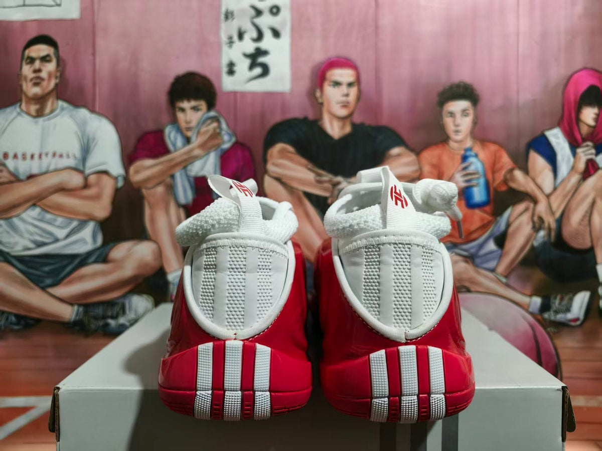 Adidas Harden Vol. 8 Basketball Shoes White and Red
