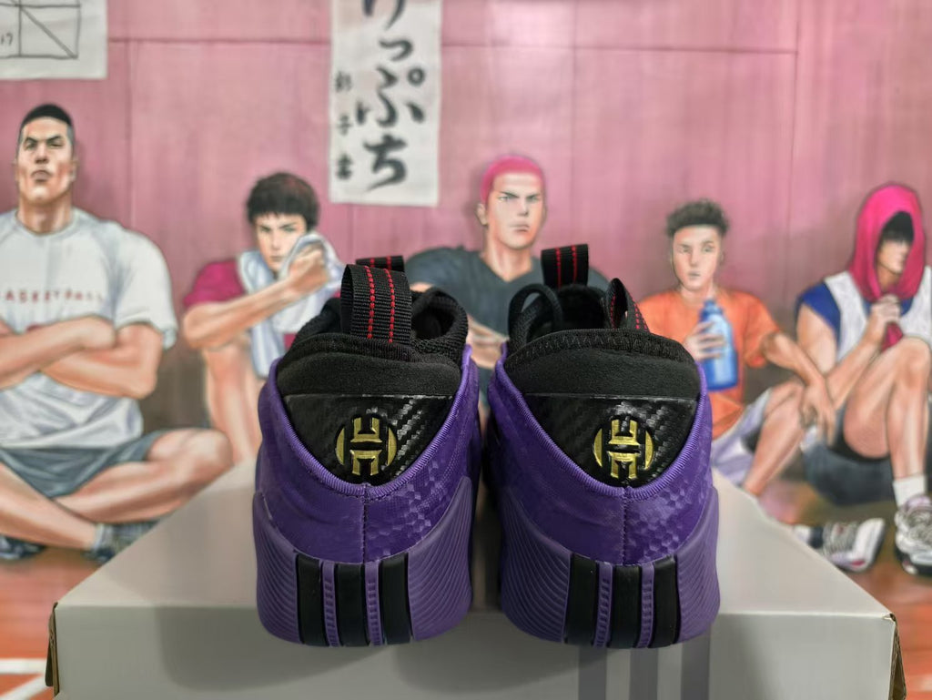 Black and Purple Basketball Sneakers