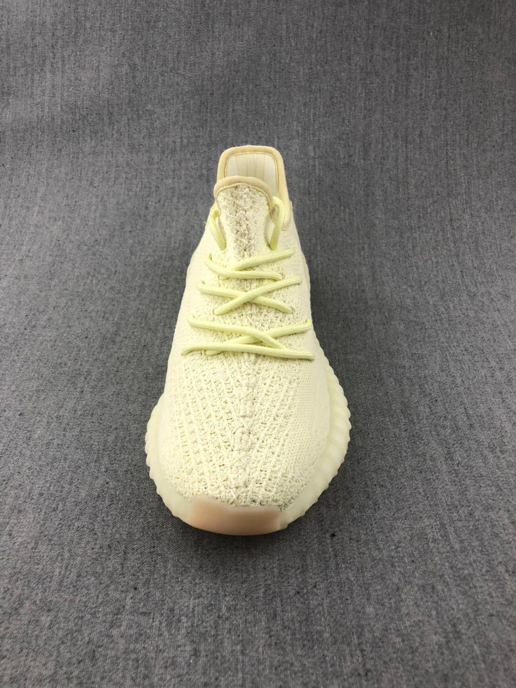 Yeezy 350 V2 Knit Sneakers in Pale Cream