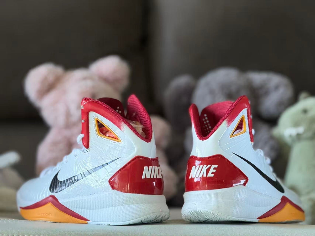 Nike HD2010 Kids High-Top Sneakers White Red