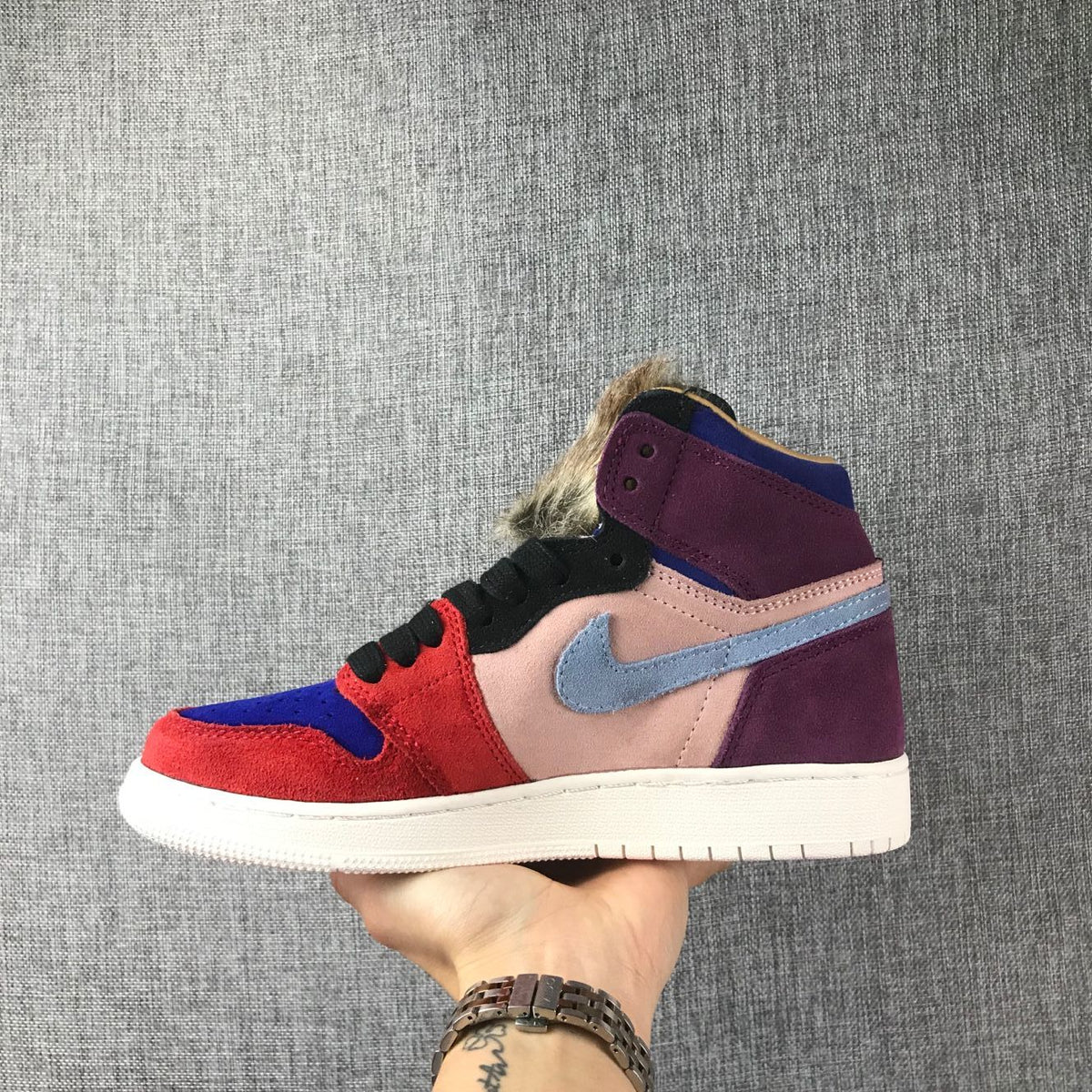 Air Jordan 1 Retro High OG GG Sneakers Red Multicolor