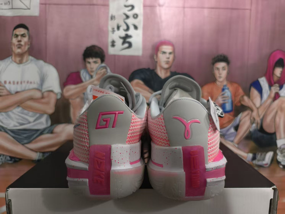Nike GT Basketball Shoes Grey and Pink