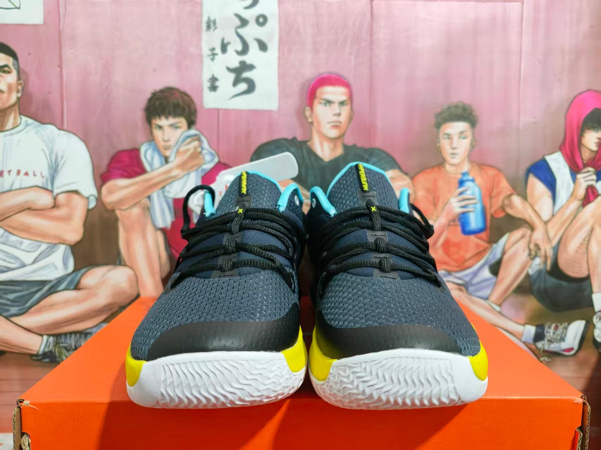 Nike Basketball Shoes Black Yellow Blue