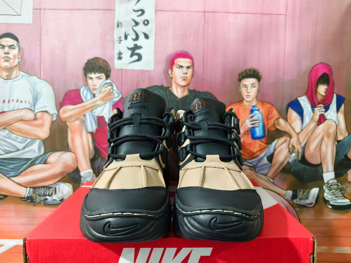 Nike Air Bo Turf Sneakers Khaki and Black
