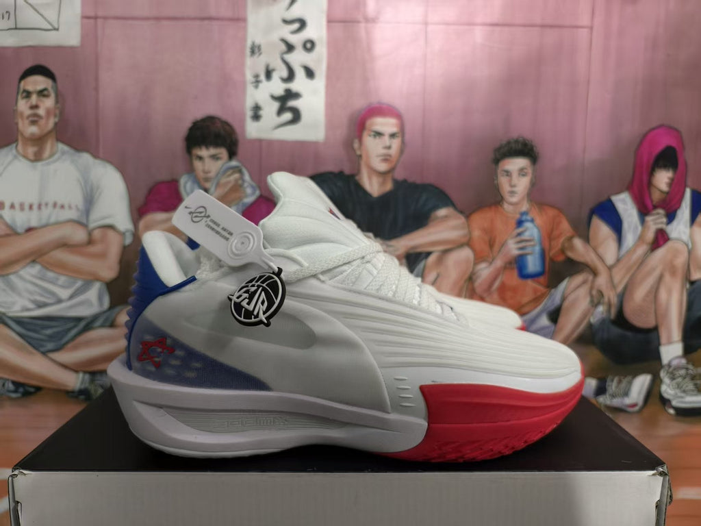 Nike Basketball Shoes White Blue Red