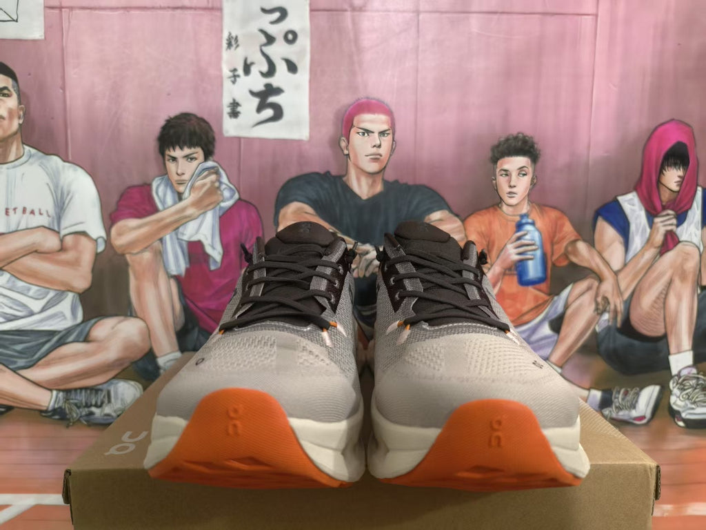 On Almond Color Low-Top Sneakers