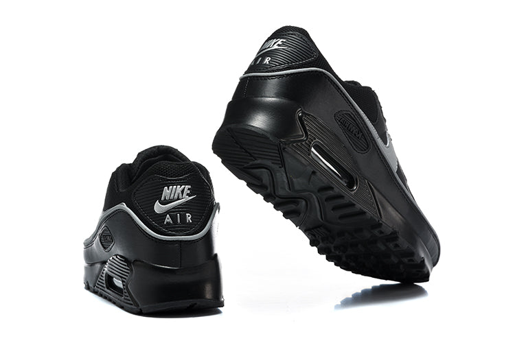 Nike Air Max 90 Black and Silver Sneakers