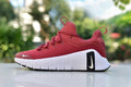 Nike Red Low-Top Sneakers with White Sole