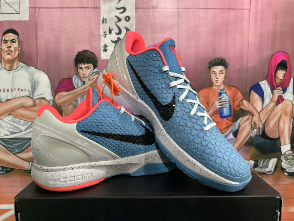 Nike Basketball Sneakers Blue Grey Orange