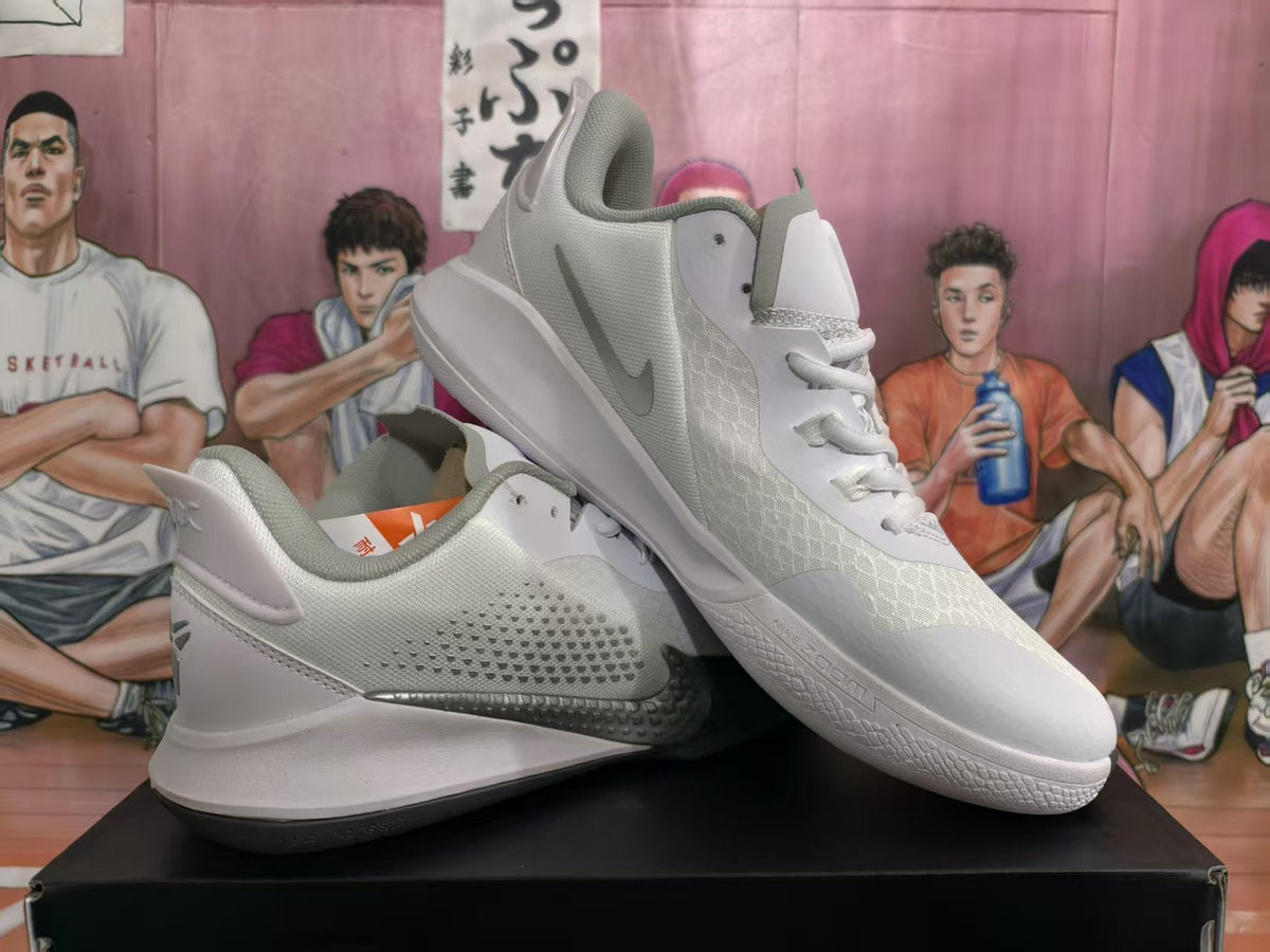 Nike Kobe Basketball Sneakers White Gray