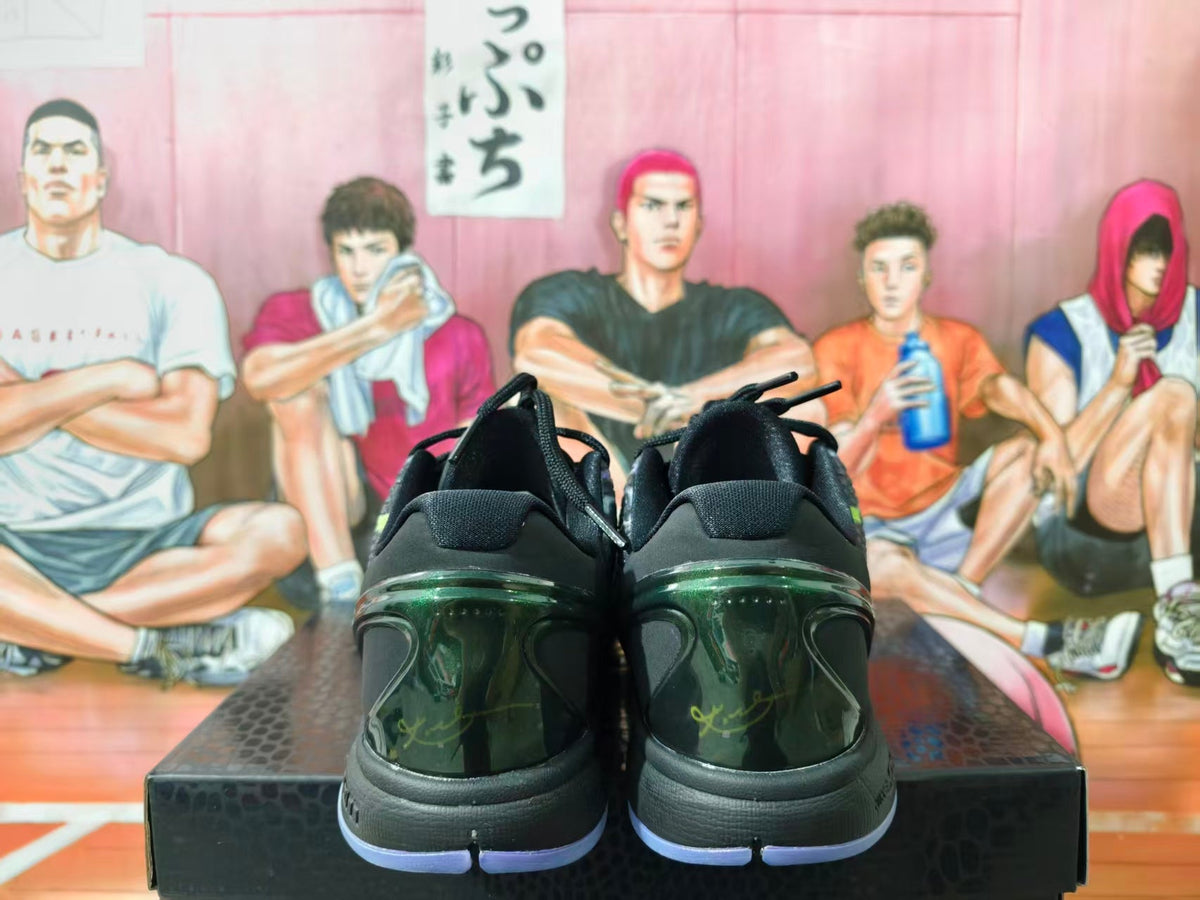 Nike Kobe 6 Basketball Shoes Black Volt Green