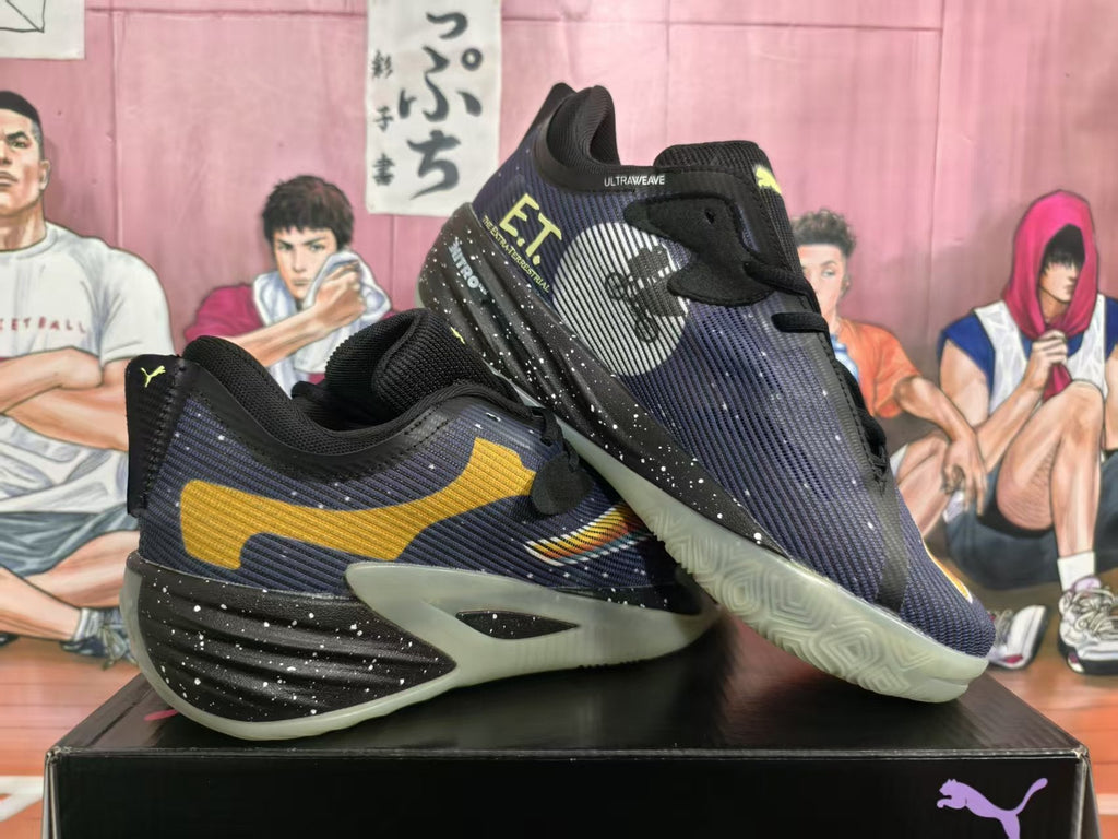 Puma Basketball Shoes in Navy, Yellow and Black