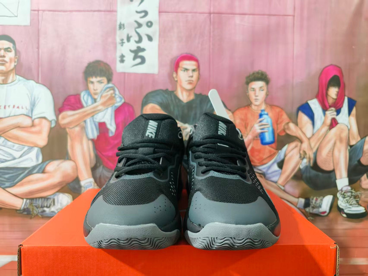 Nike Black and Grey Low-Top Sneakers