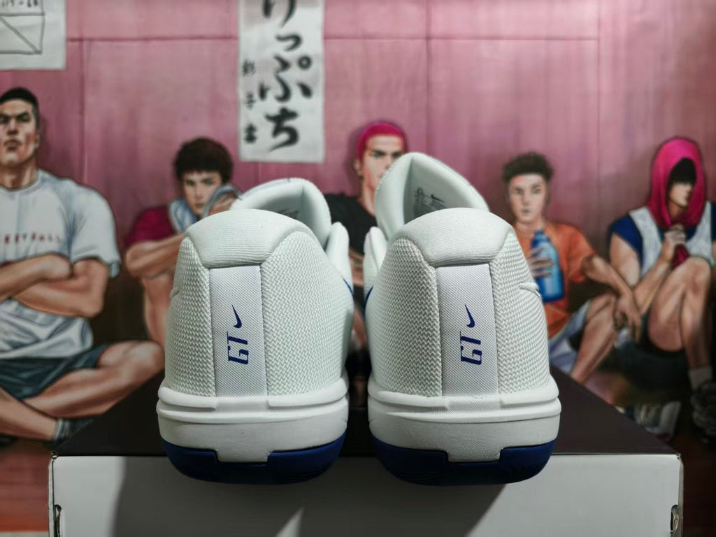 Nike LeBron Basketball Shoes White and Deep Blue