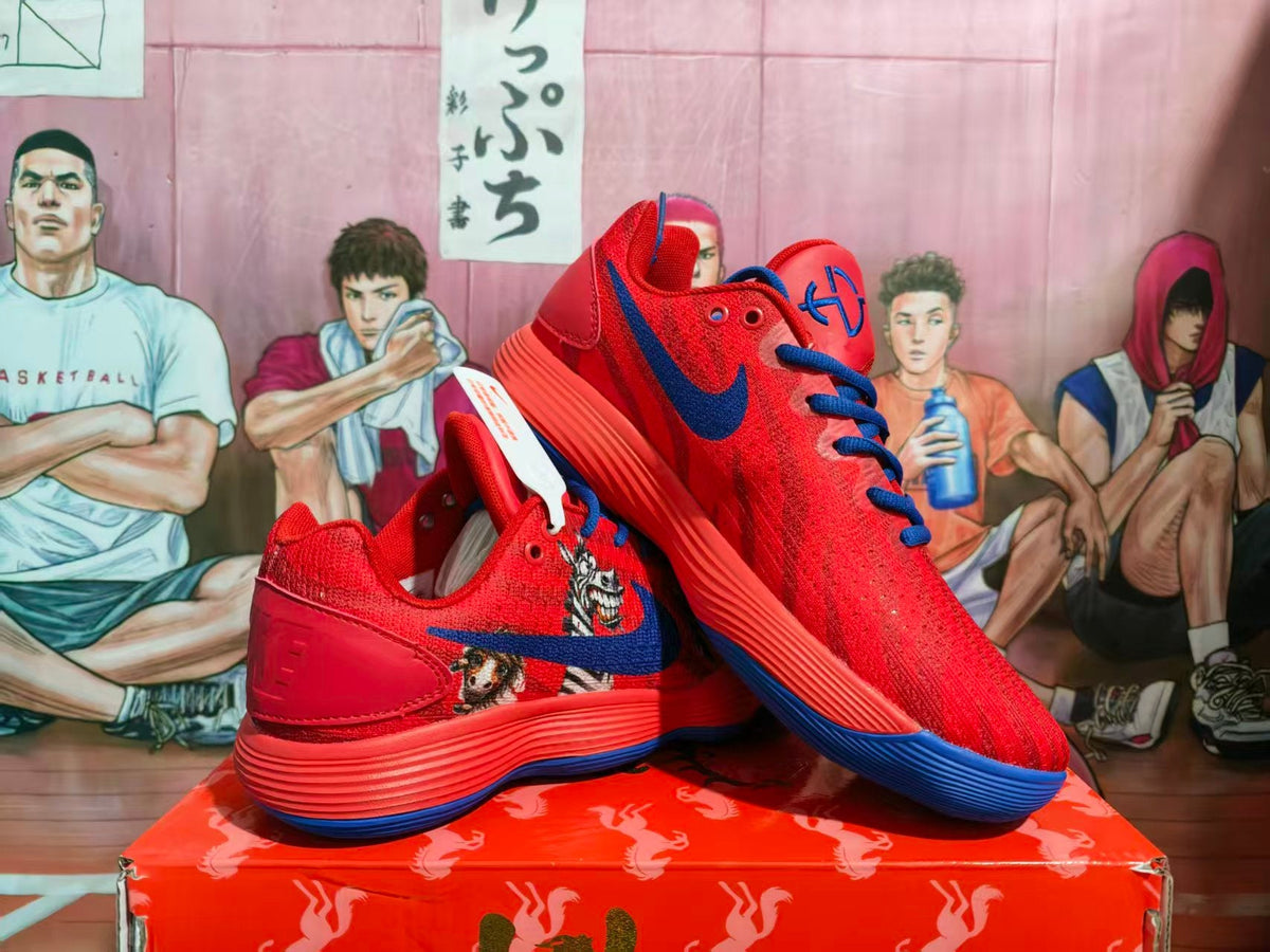Nike Red and Blue Graphic Sneakers