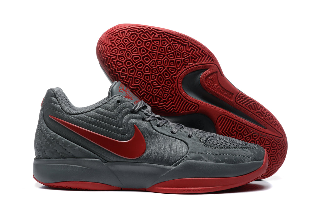 Jordan 12 Low Sneakers Dark Gray and Red 883-12