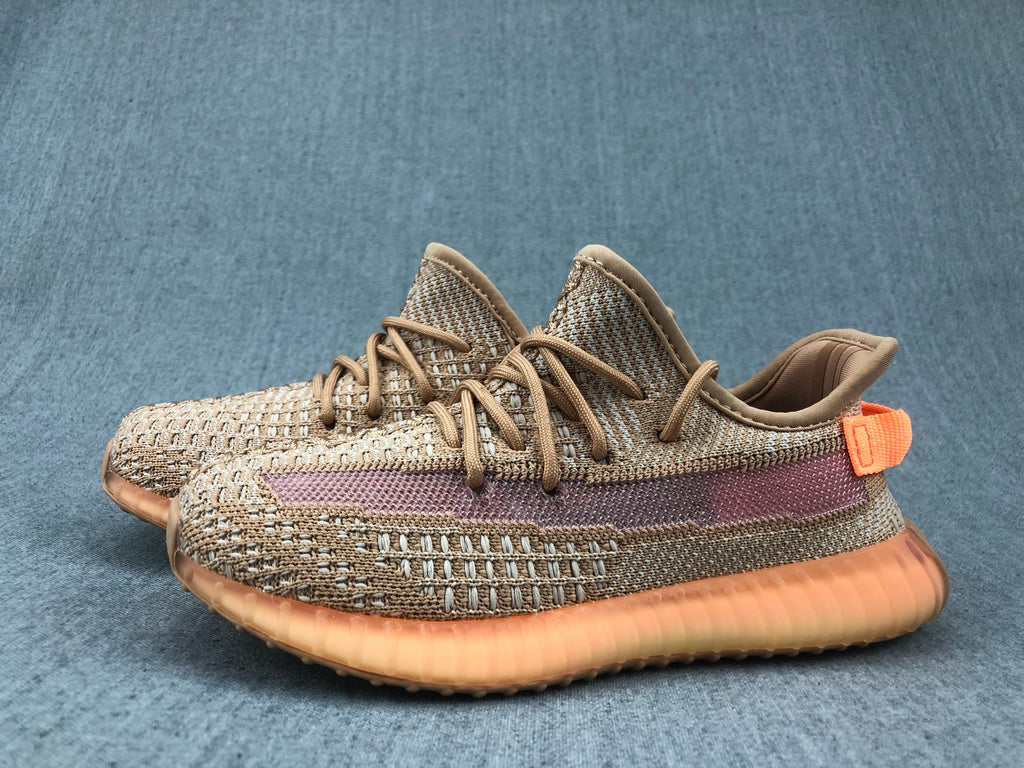 Adidas Yeezy 350 V2 Kids Sneakers Brown and Orange