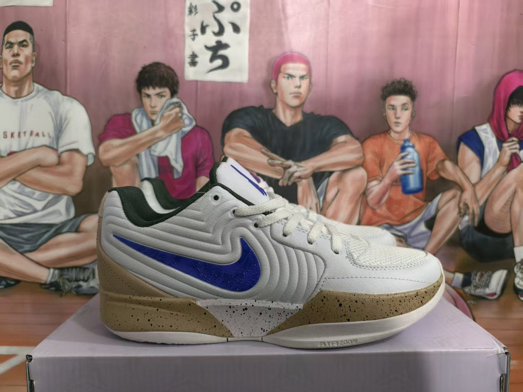 Nike JA Basketball Sneakers White Blue Tan