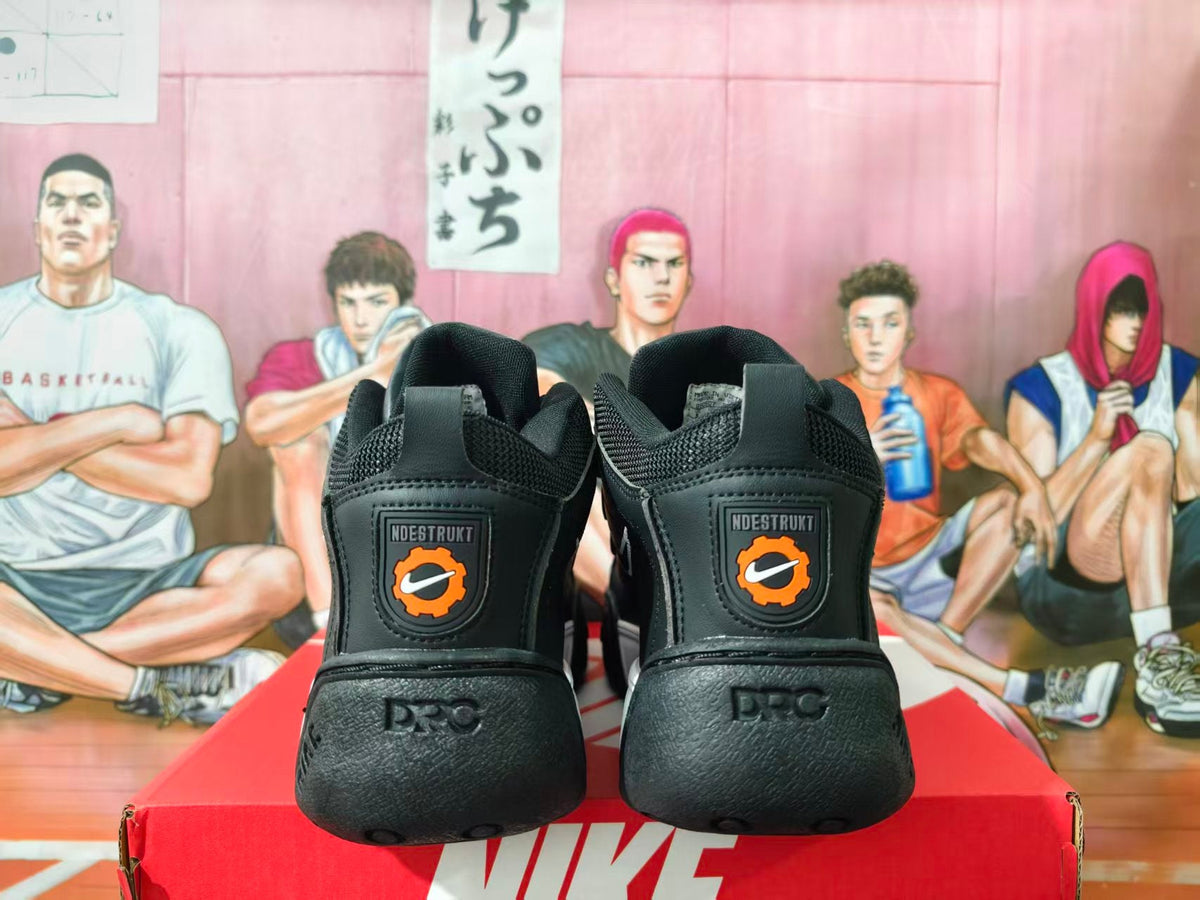 Nike Air Pressure Black and White High-Top Sneakers