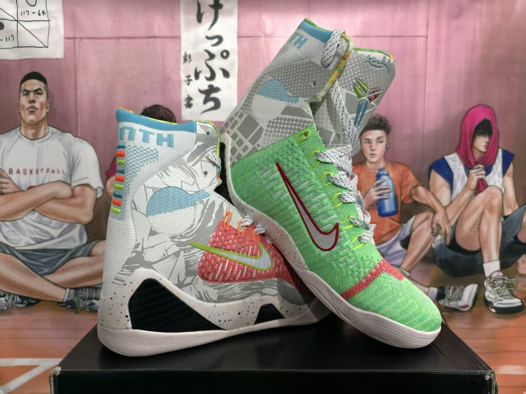 Nike Rainbow Mismatched Basketball Sneakers
