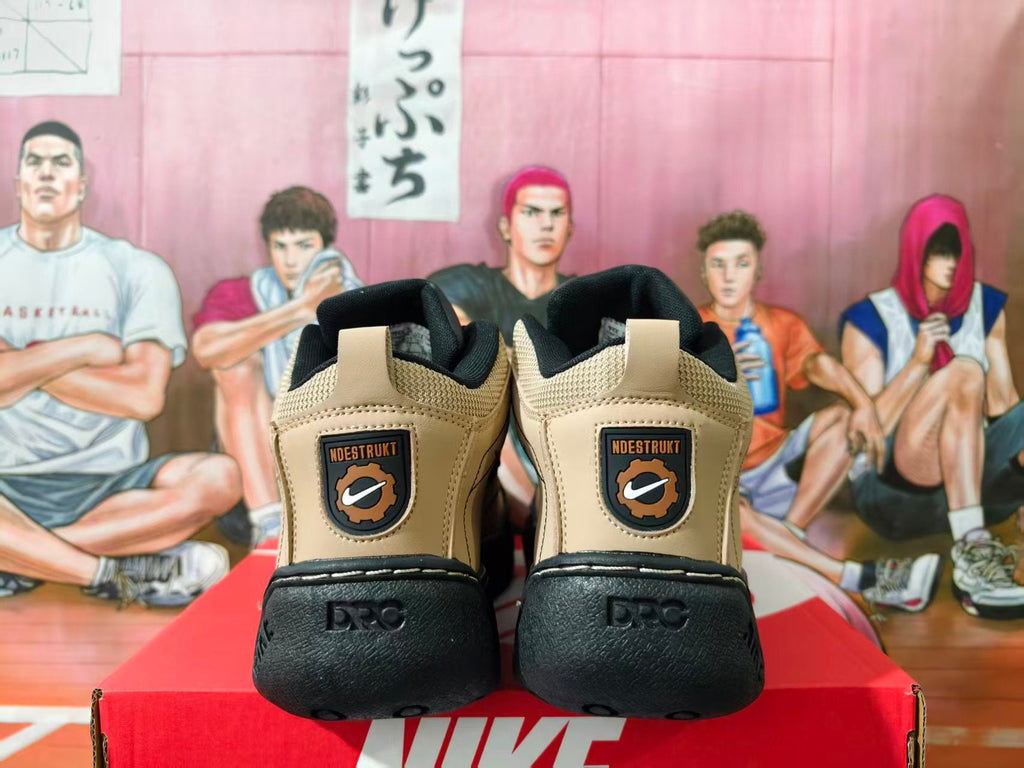Nike Air Bo Turf Sneakers Khaki and Black