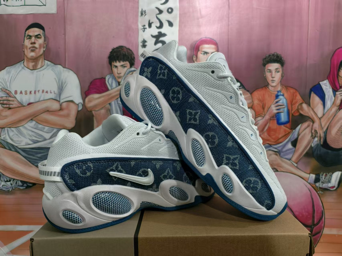 Nike Big Eyes Sneakers White and Navy