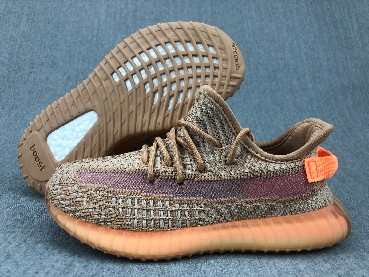 Adidas Yeezy 350 V2 Kids Sneakers Brown and Orange