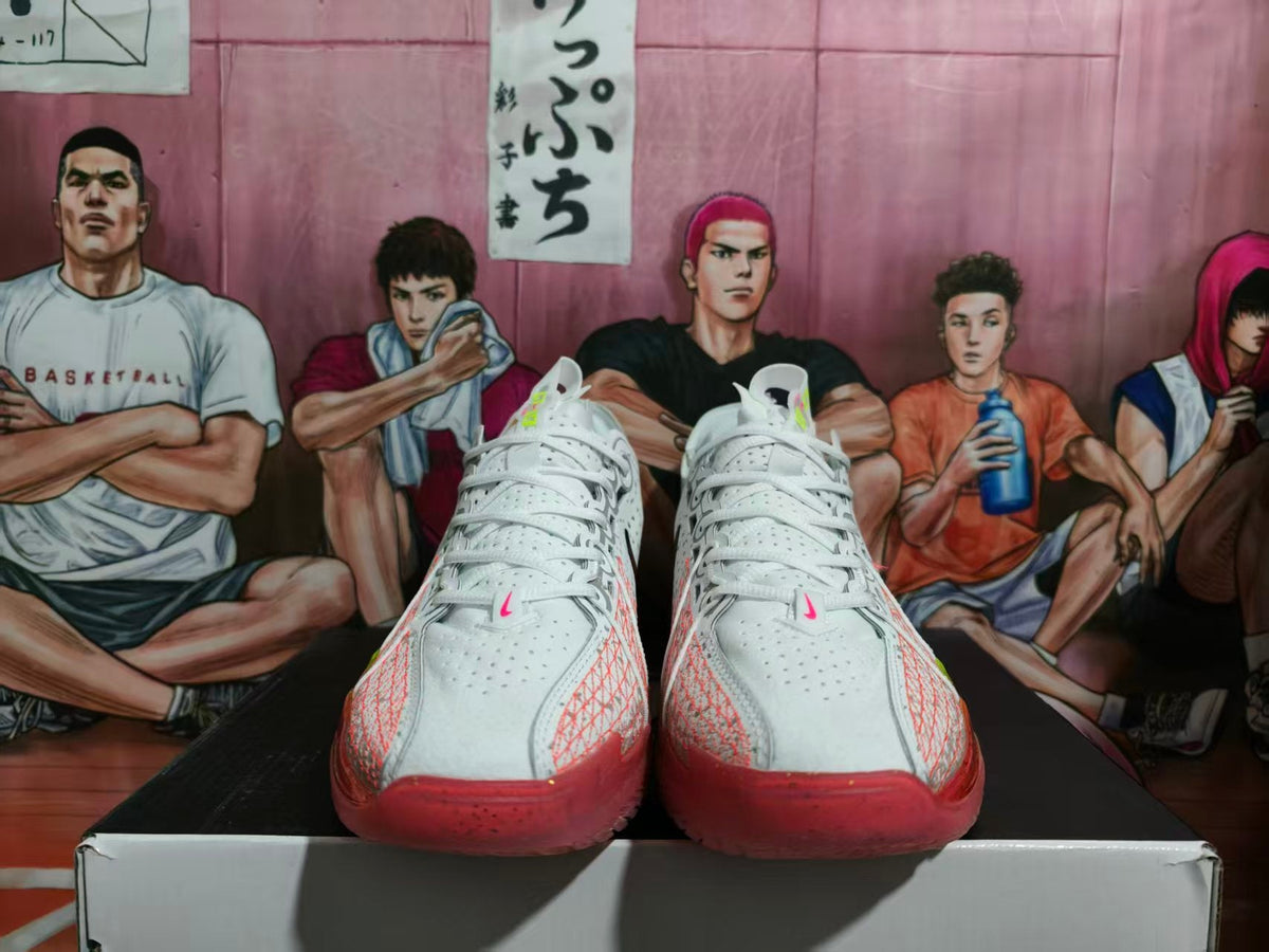 Nike Basketball Sneakers White Red Multicolor