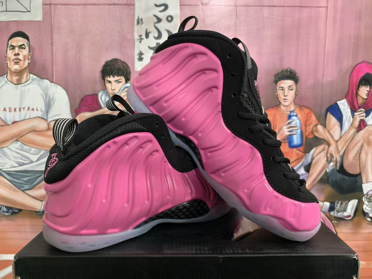 Nike Air Foamposite One Pink and Black Basketball Shoes