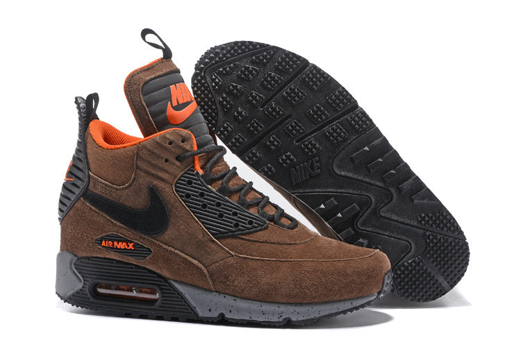 Nike Air Max 90 Winter Sneakerboot High-Top Brown Orange