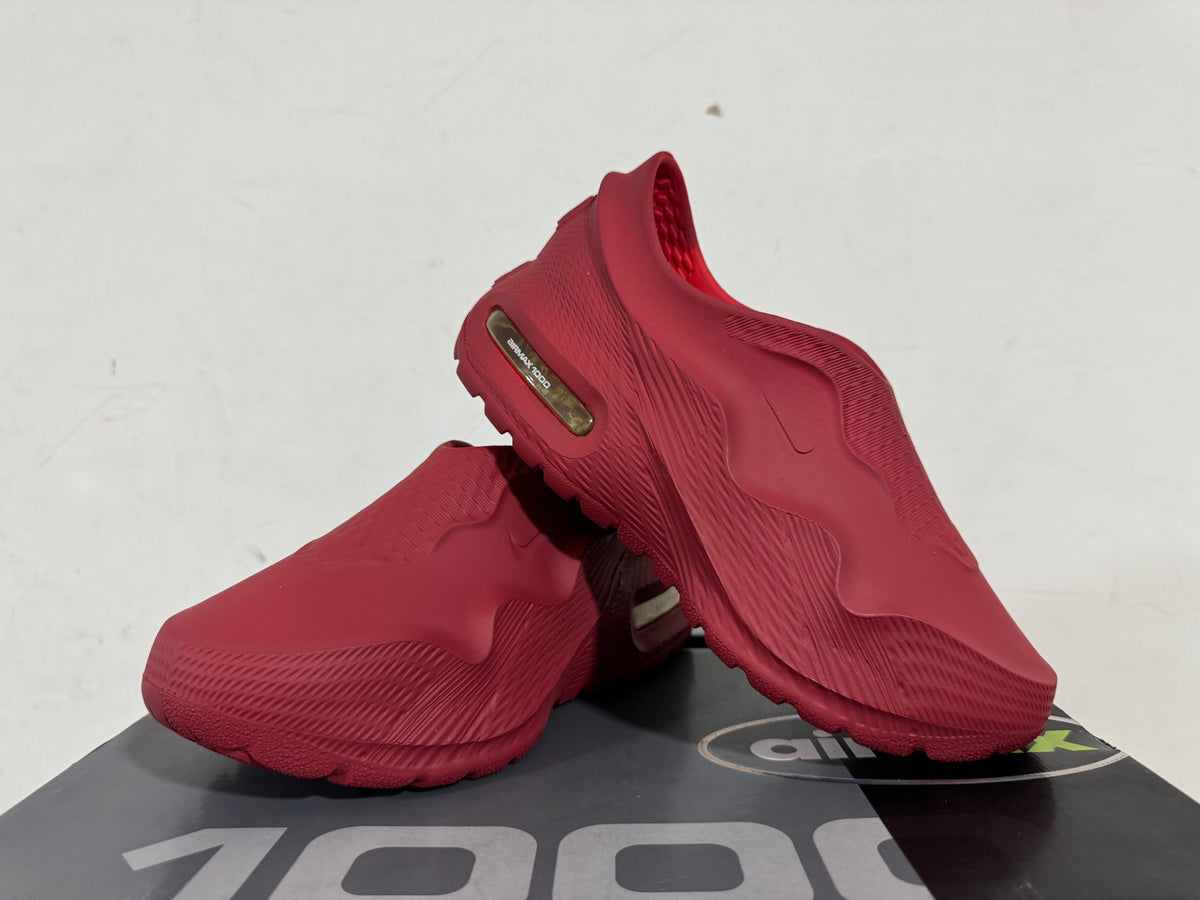 Nike Air Max 1000 Burgundy Slip-On Sneakers