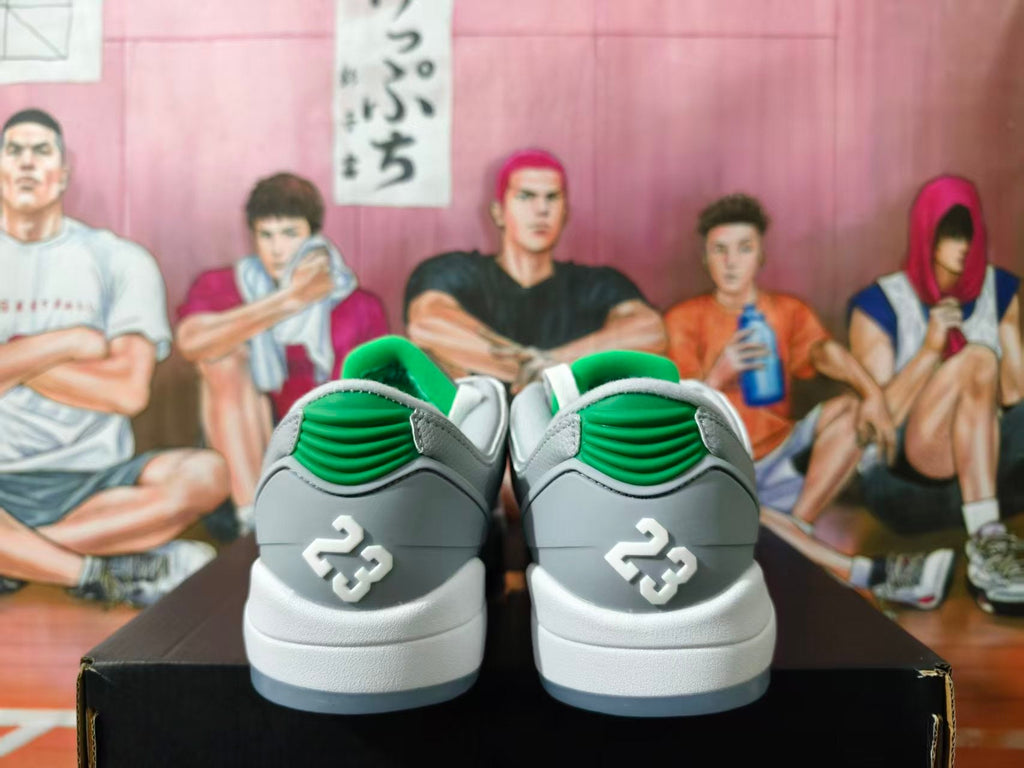 Jordan 5 Retro Low Gray Green Sneakers