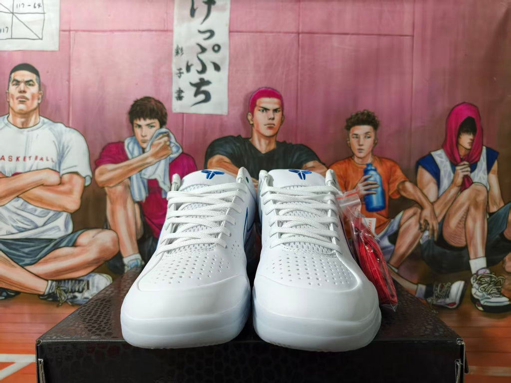 Nike Kobe 4 Protro Basketball Shoes White Blue