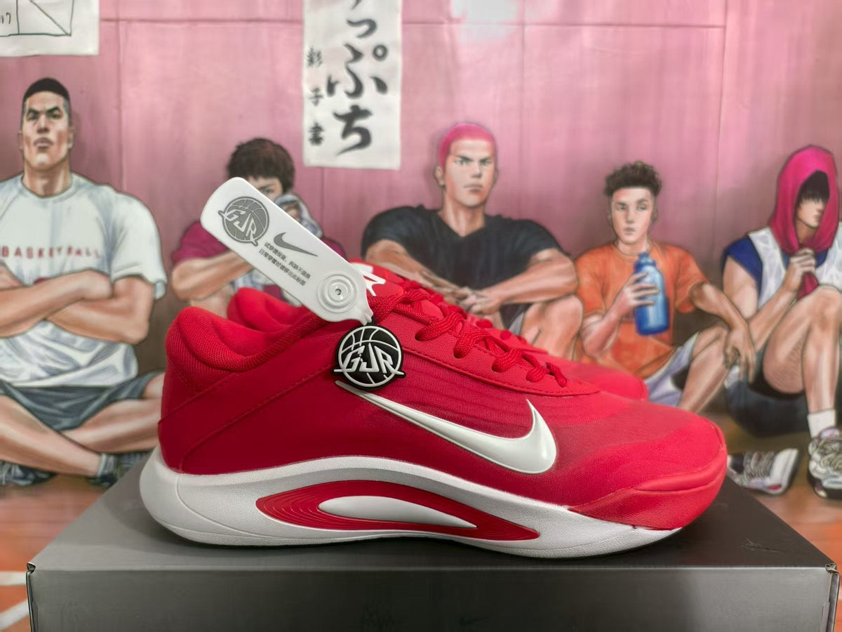 Nike A'ja Basketball Sneakers Red and White