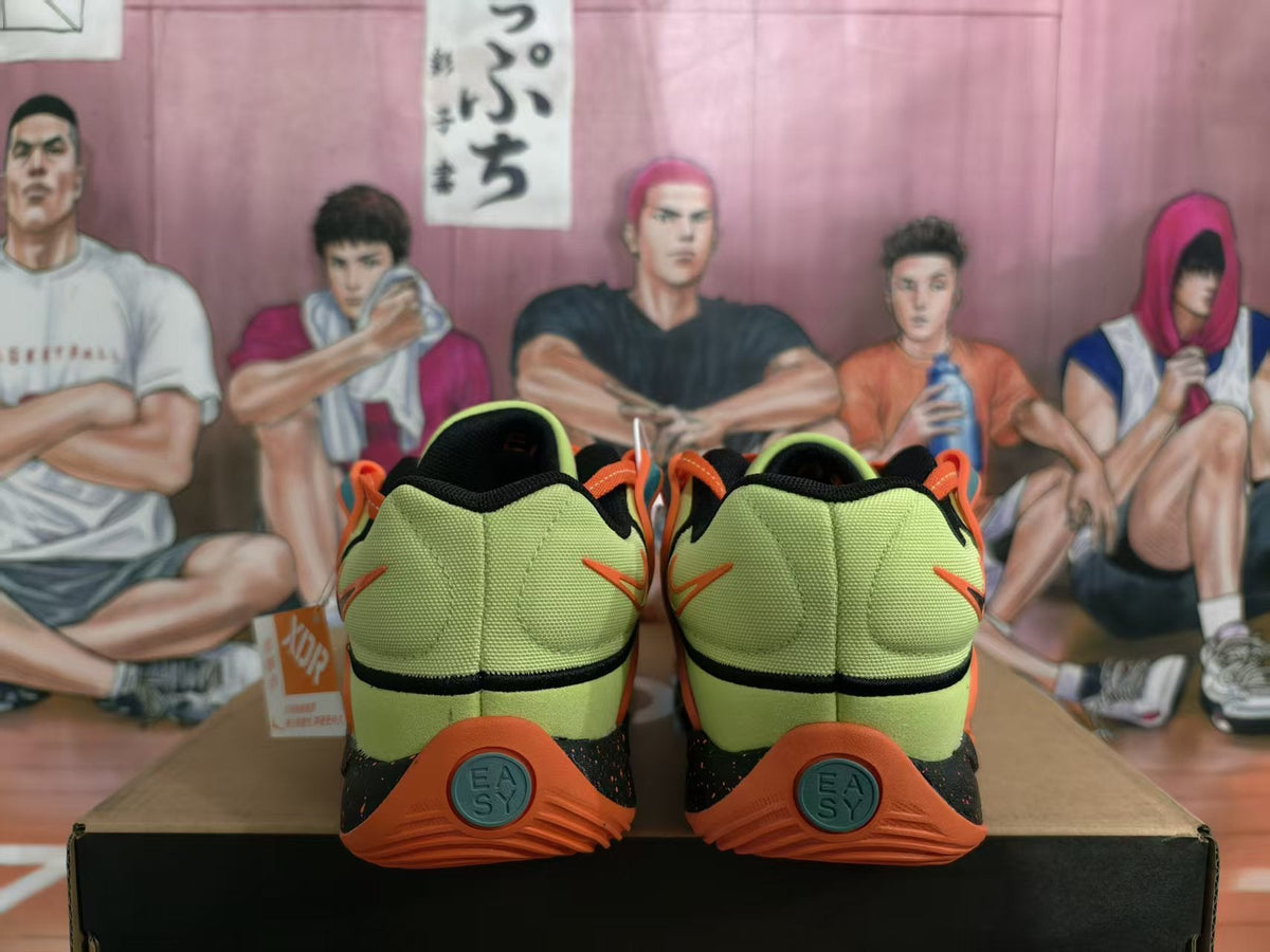 Nike Basketball Shoes in Lime Green, Teal and Orange