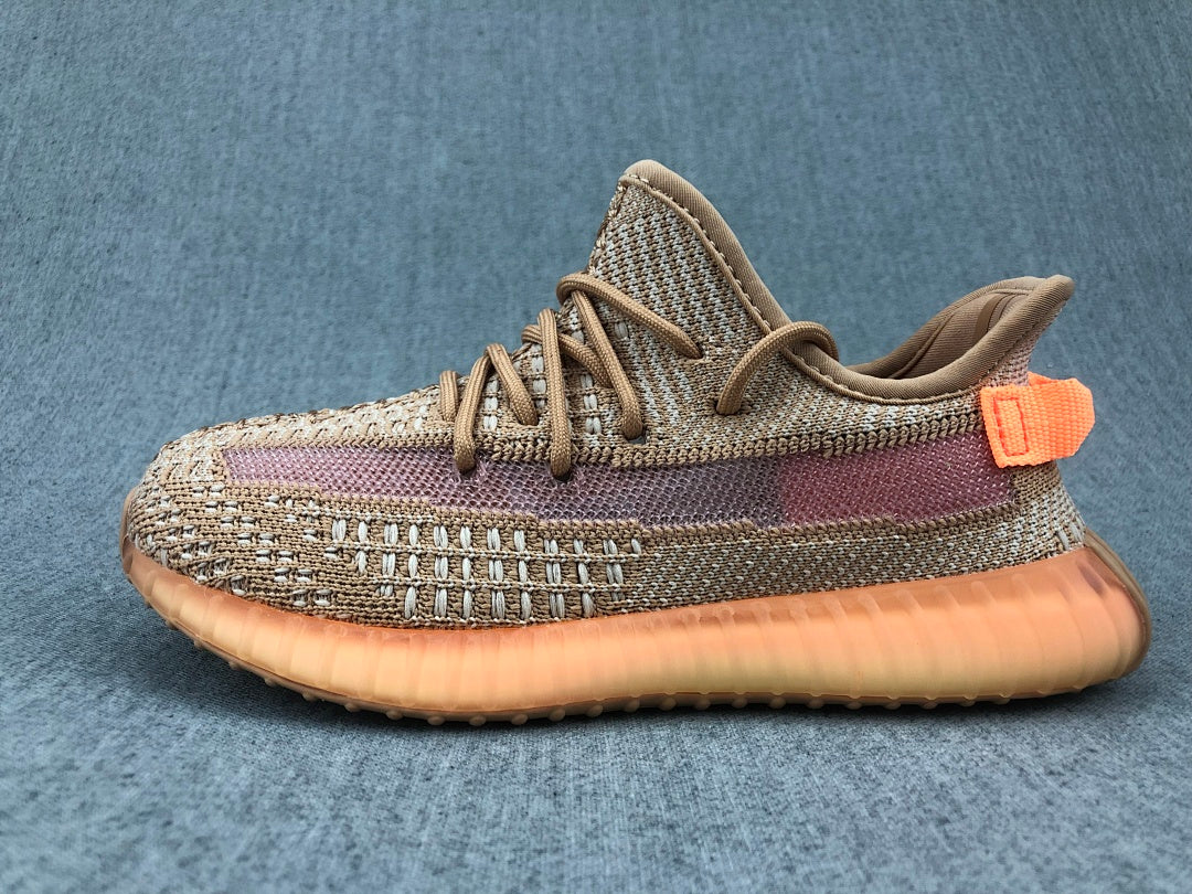 Adidas Yeezy 350 V2 Kids Sneakers Brown and Orange