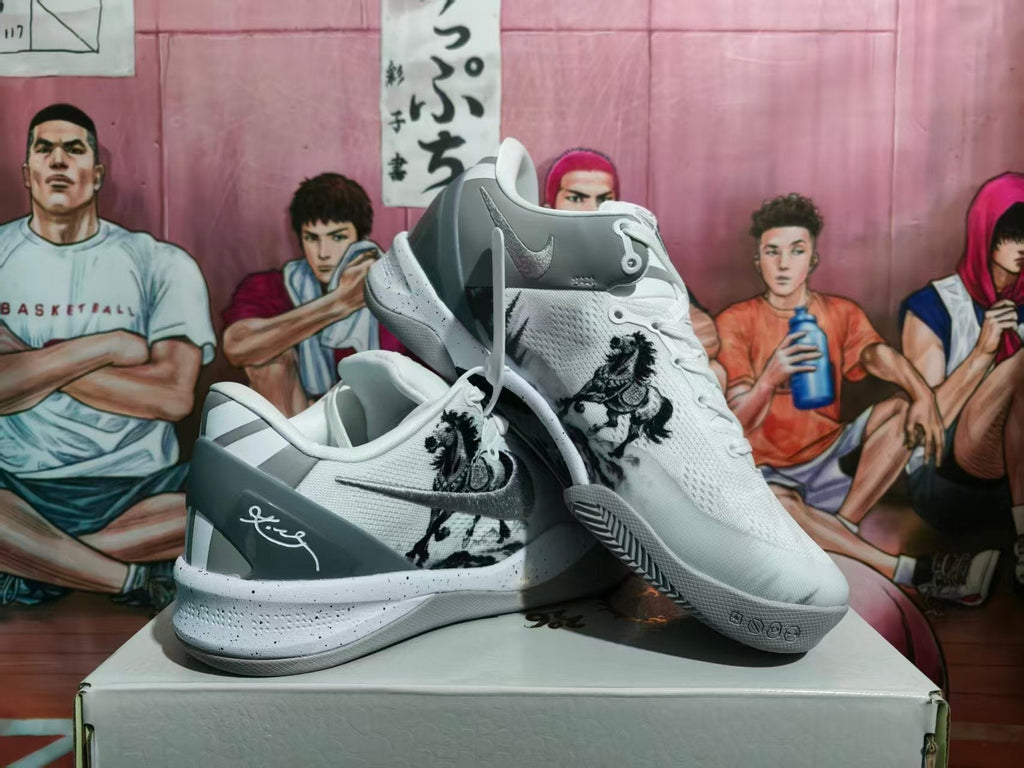 Nike Basketball Sneakers White Gray