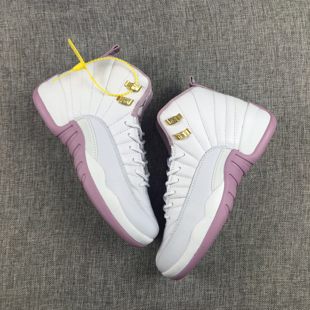 Air Jordan 12 Cherry Blossom Pink Kids Sneakers