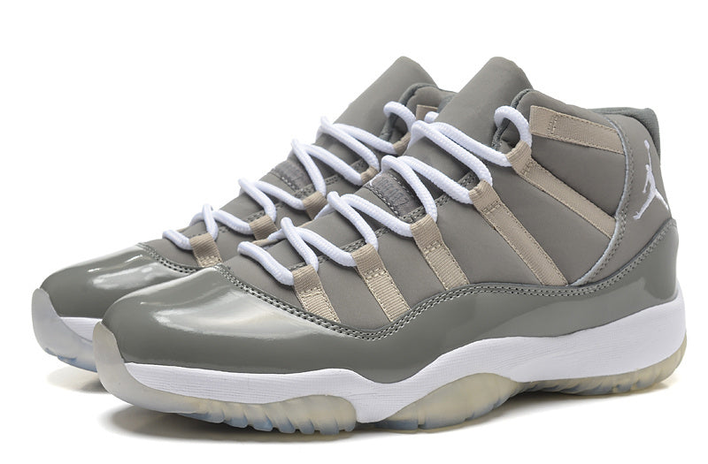 Jordan Air Jordan 11 High-Top Sneakers Gray White 378037-001