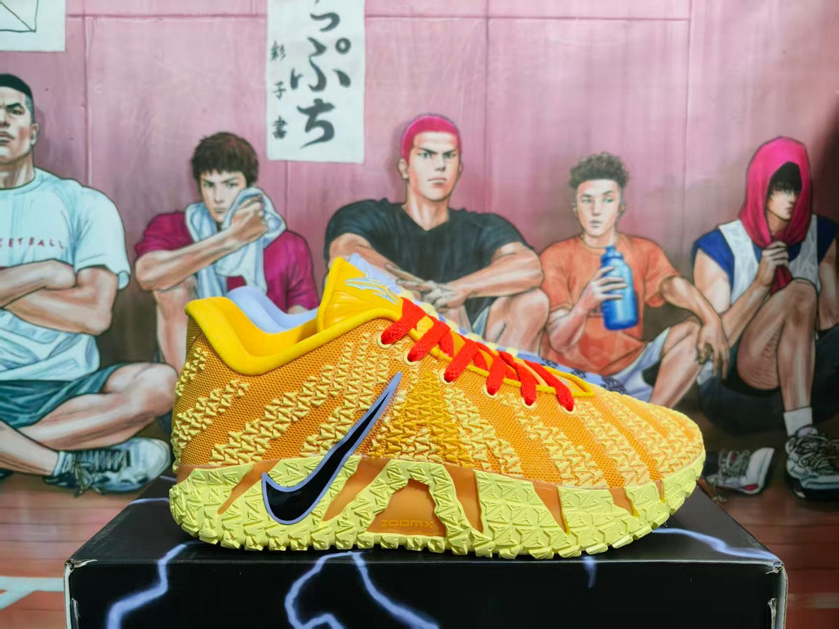 Nike Mismatched Yellow and Blue Sneakers