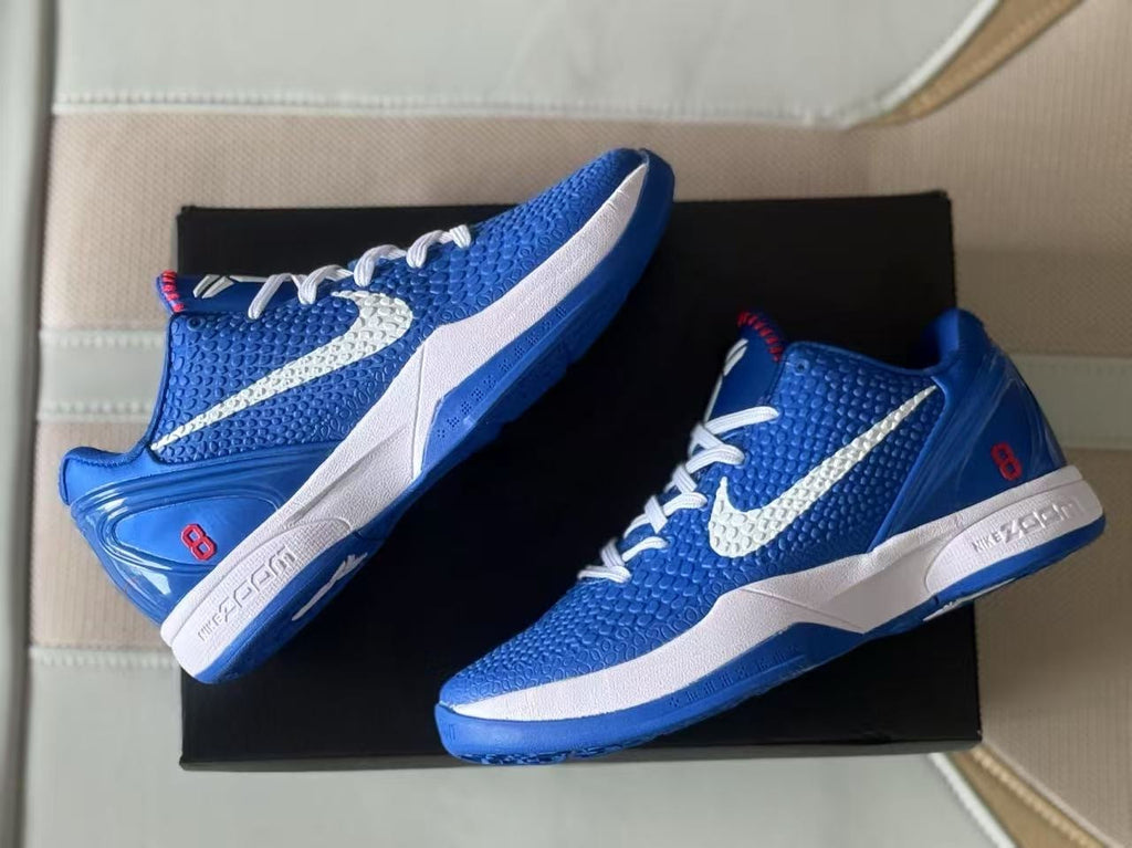 Nike Zoom Kobe 6 Protro Dodgers Blue and White Sneakers
