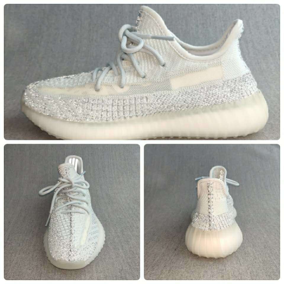 Yeezy 350 V2 Reflective White Silver Sneakers