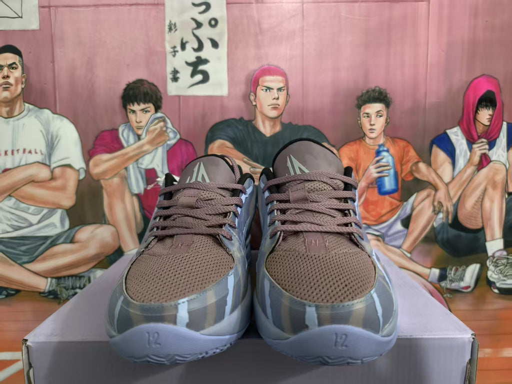 Nike Blue Gray Low-Top Basketball Sneakers