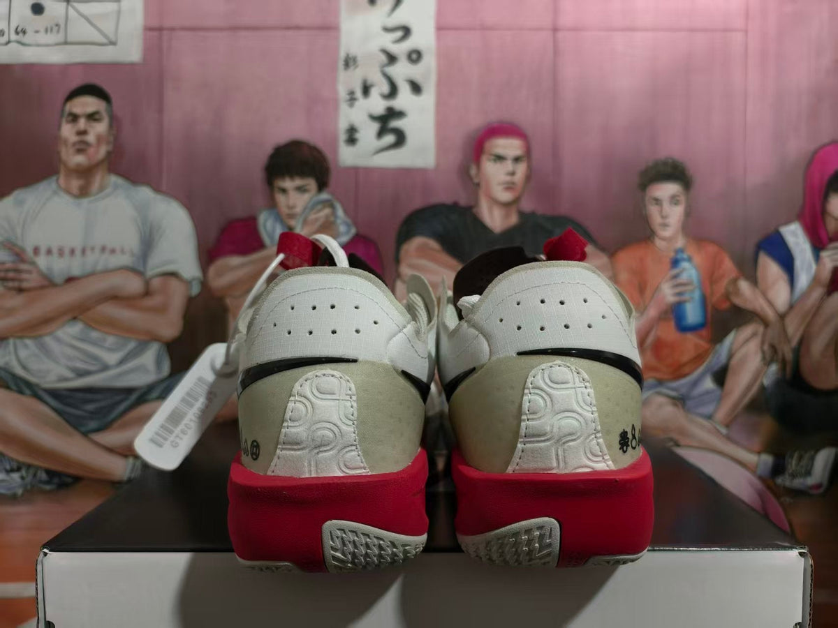 Nike Basketball Shoes, White, Black and Red Snake Year Style