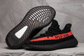 Yeezy 350 V2 SPLV-350 Black and Red Sneakers